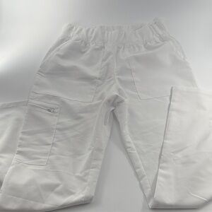 Women’s Scrubology White Straight Leg Scrub Pant